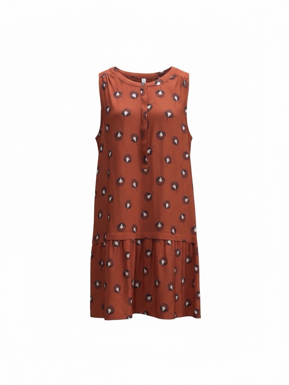 217. LOFT Rust Floral Mini Dress